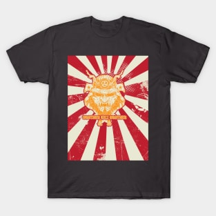 Red Samurai Print t-shirt design T-Shirt